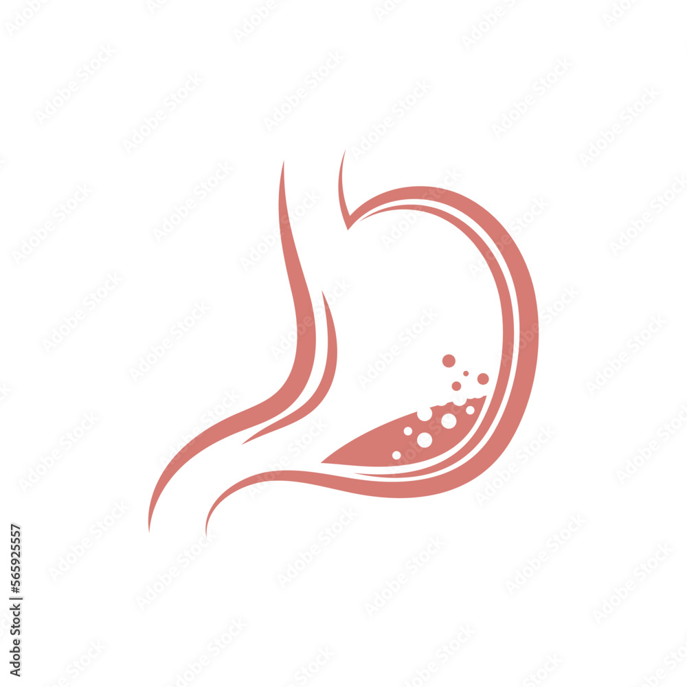 Stomach logo icon illustration vector flat and symbol design Stomach logo icon illustration vector flat and symbol design