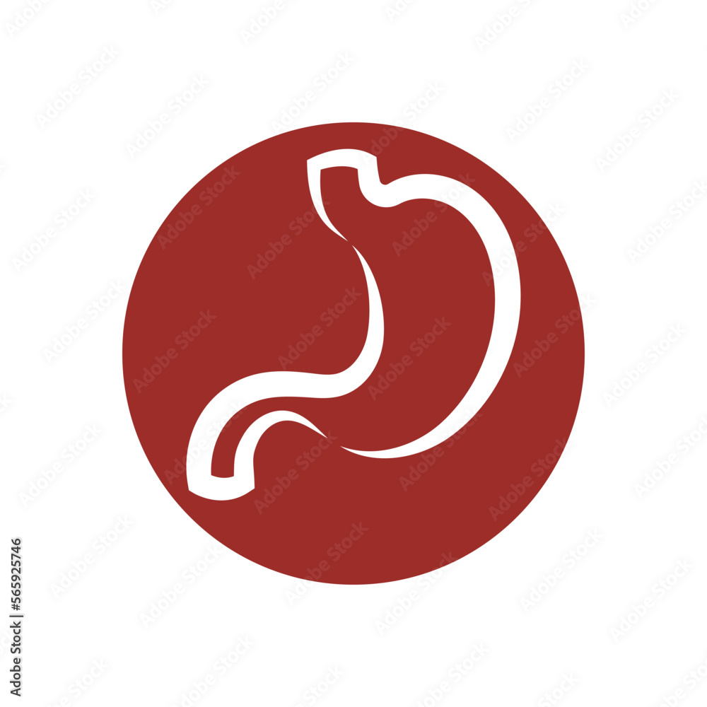 Stomach logo icon illustration vector flat and symbol design Stomach logo icon illustration vector flat and symbol design