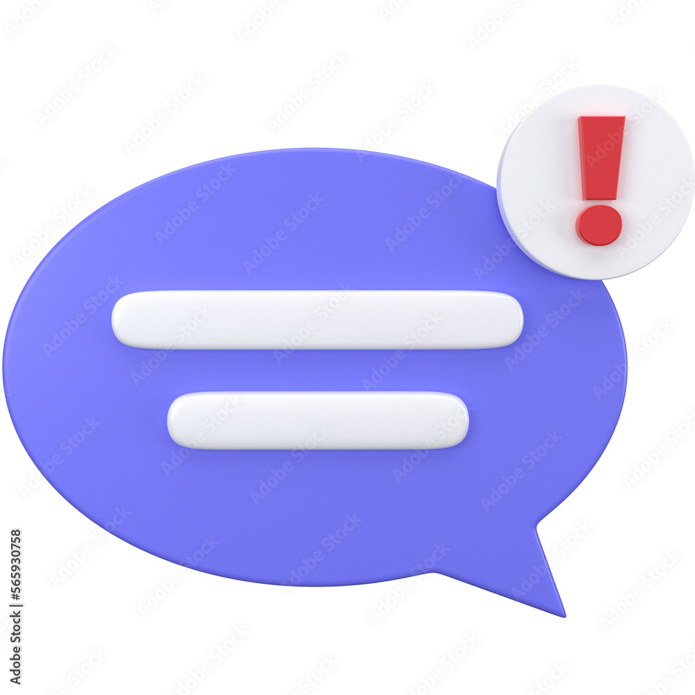 3d Message Notification icon in purple, for UI, poster, banner, social media post. 3D rendering 3d Message Notification icon in purple, for UI, poster, banner, social media post. 3D rendering