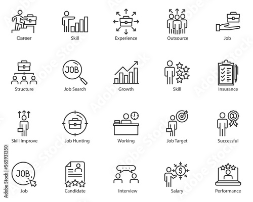 set of business people icons, teamwork, work, meeting, 