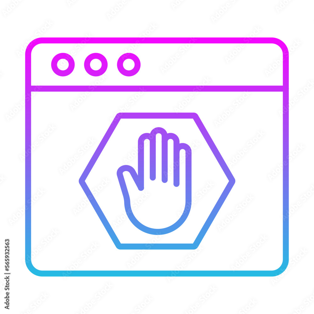 Obraz premium Ad Blocker Icon