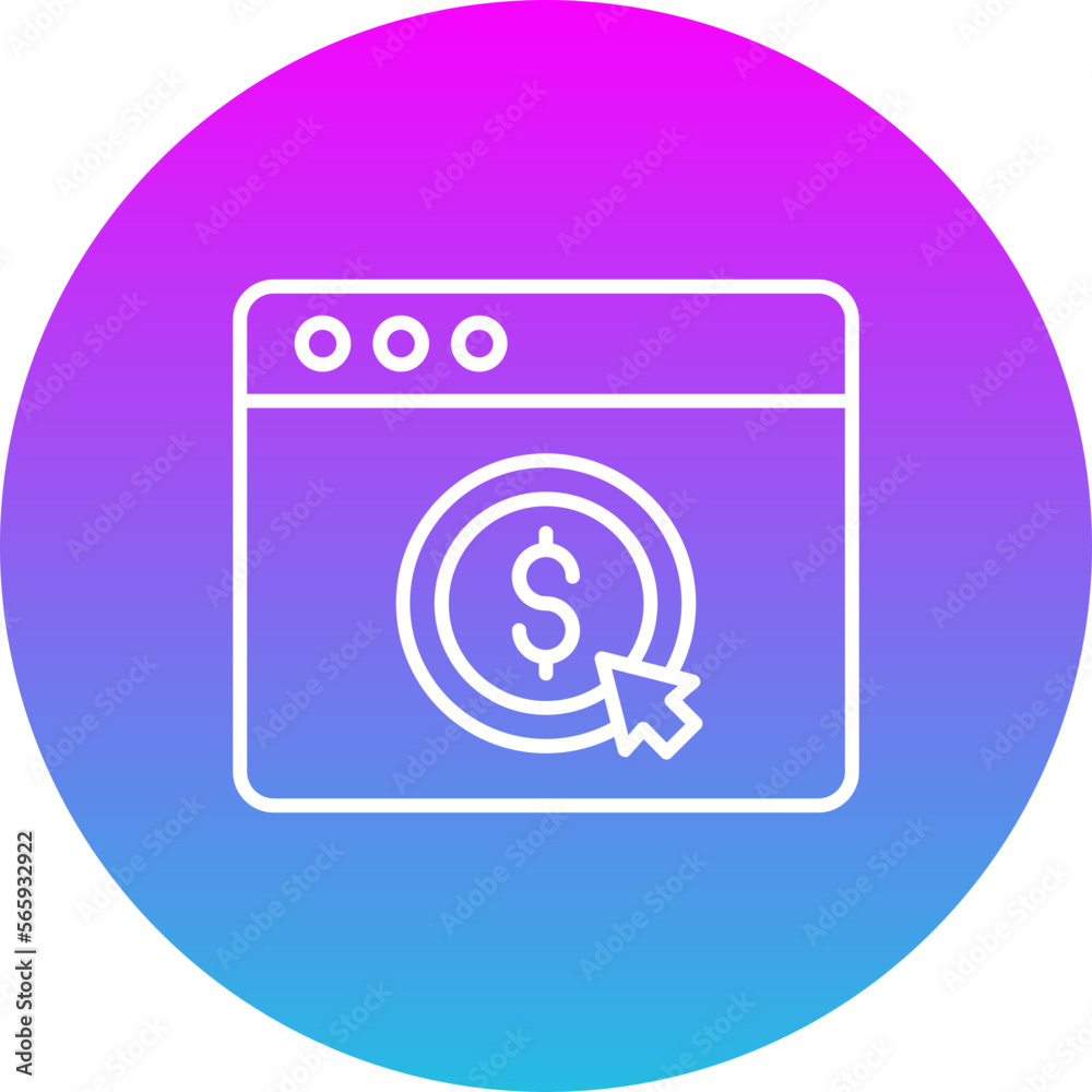 Cost Per Click Icon Cost Per Click Icon