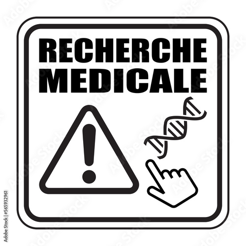 Logo recherche médicale.