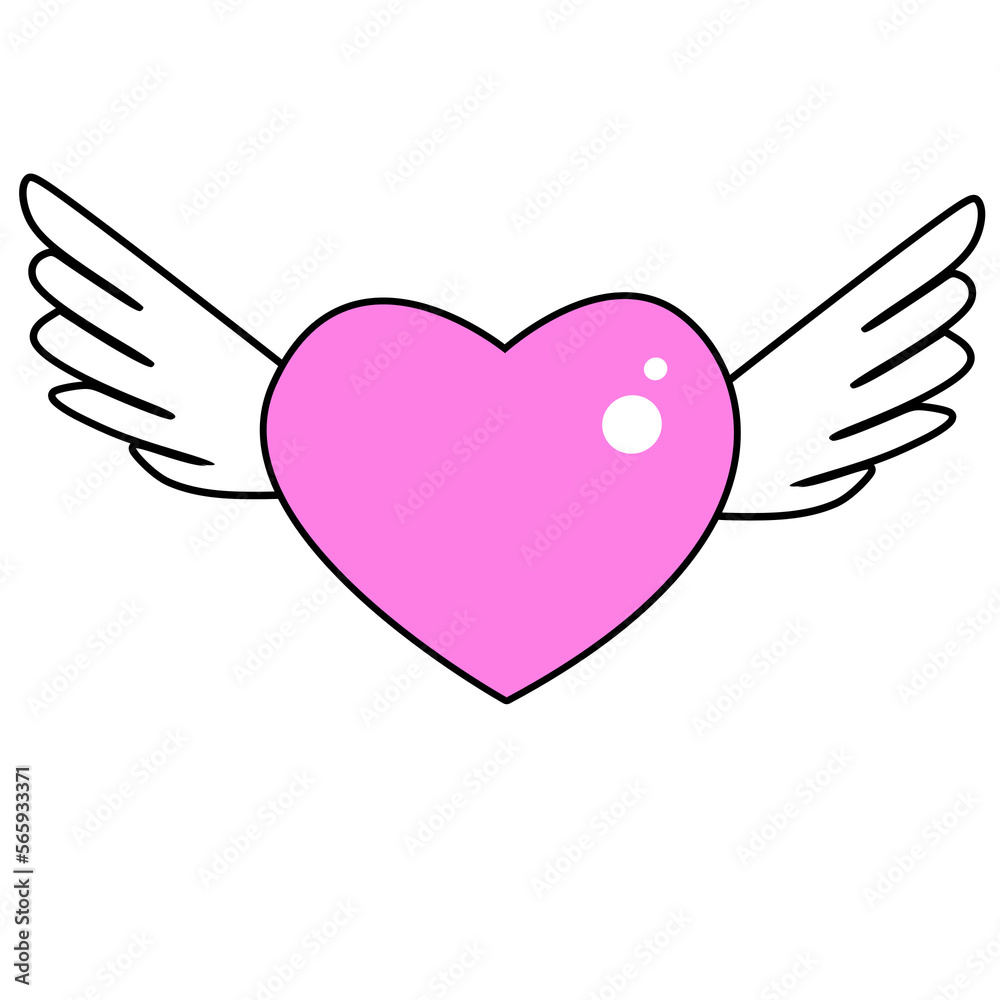 heart with wings heart with wings