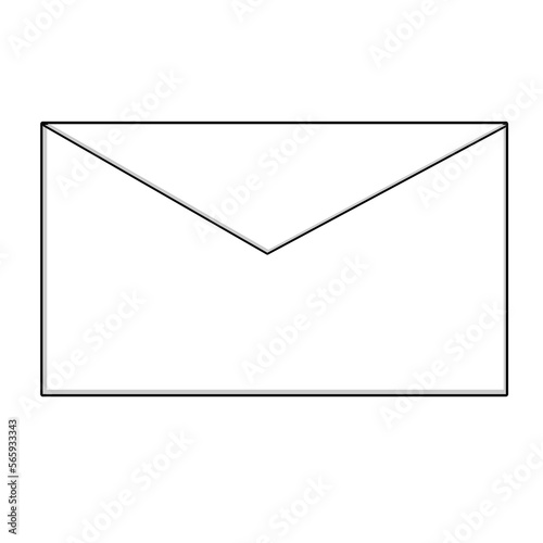 envelope with blank paper