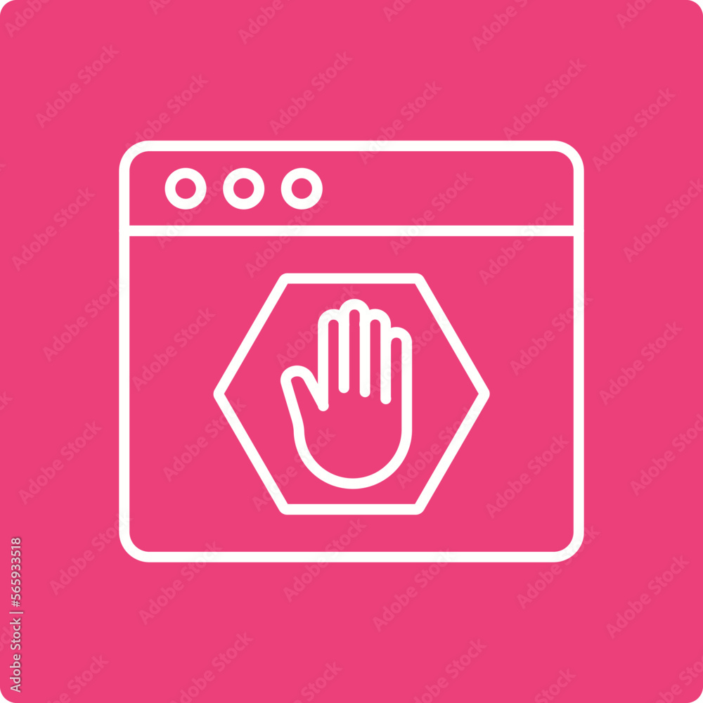 Obraz premium Ad Blocker Icon