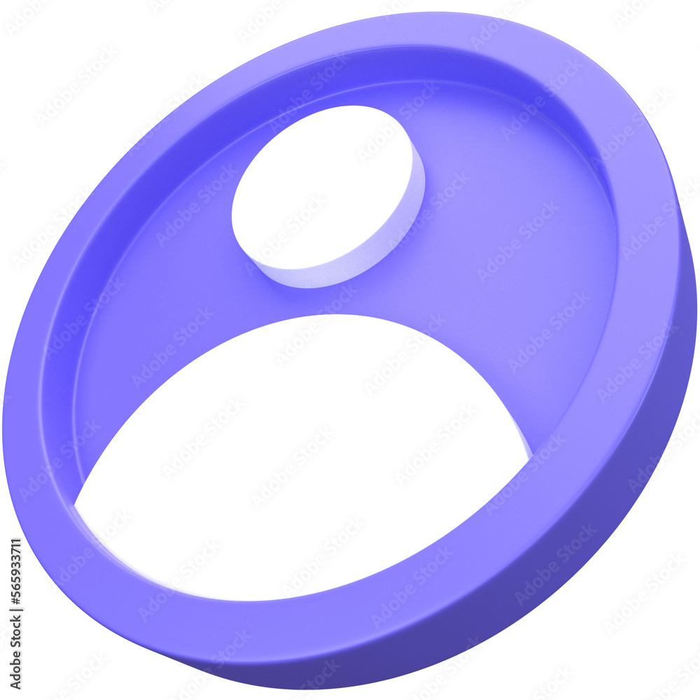 3d User Icon on purple, for UI, poster, banner, social media post. 3D rendering 3d User Icon on purple, for UI, poster, banner, social media post. 3D rendering