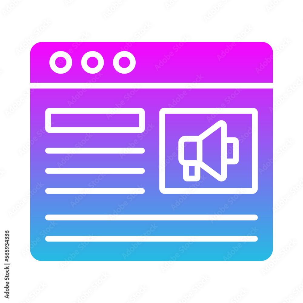 Web Promotion Icon Web Promotion Icon