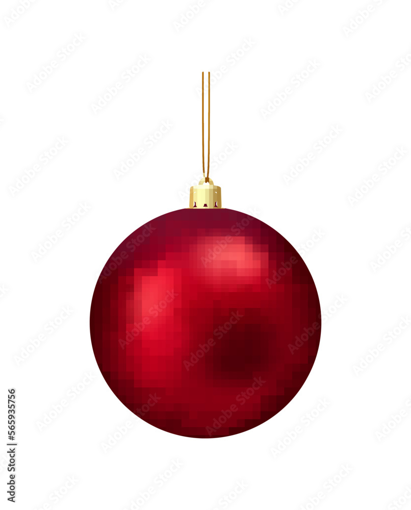Christmas Ball Realistic Composition Christmas Ball Realistic Composition