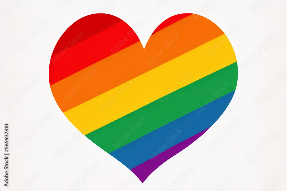Heart with Rainbow - Pride Heart Heart with Rainbow - Pride Heart