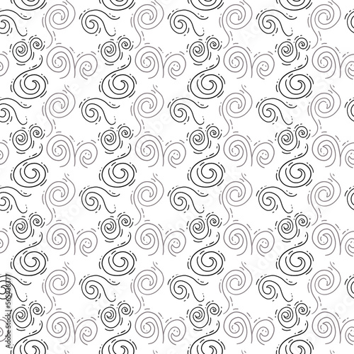 seamless pattern with spirals swirl © Nareerat