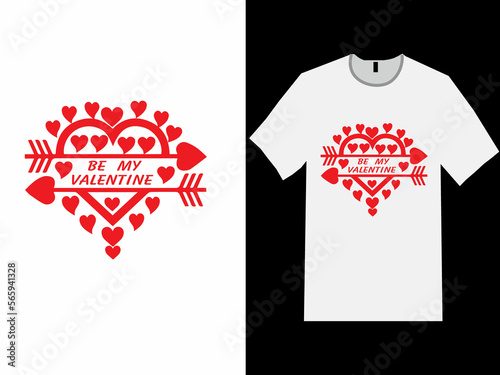 BE MY VALENTINE t shirt design concept