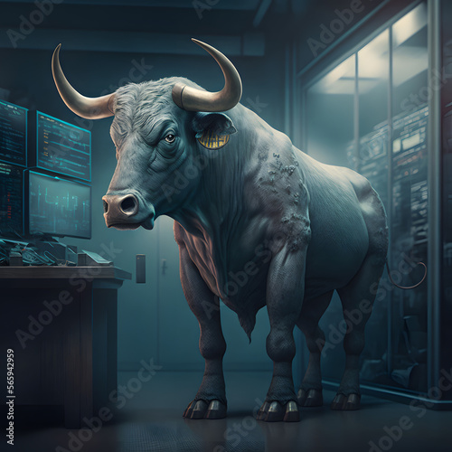 stock trading bull  generative AI