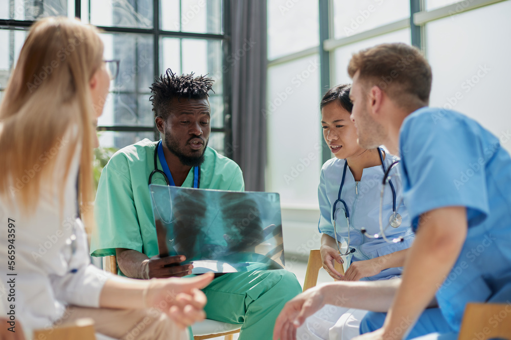 Fototapeta premium All of them are trained and have experience with any x-rays.