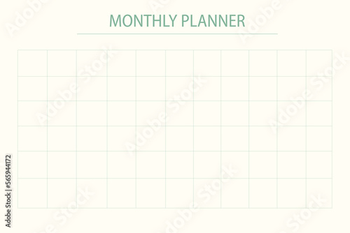 Monthly printable planner for adults to get success in life.
