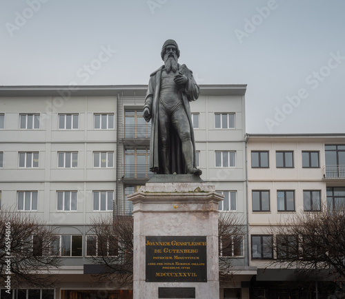 Johannes Gutenberg Statue by Bertel Thorvaldsen and J.J. Barth, 1837 - Mainz, Germany