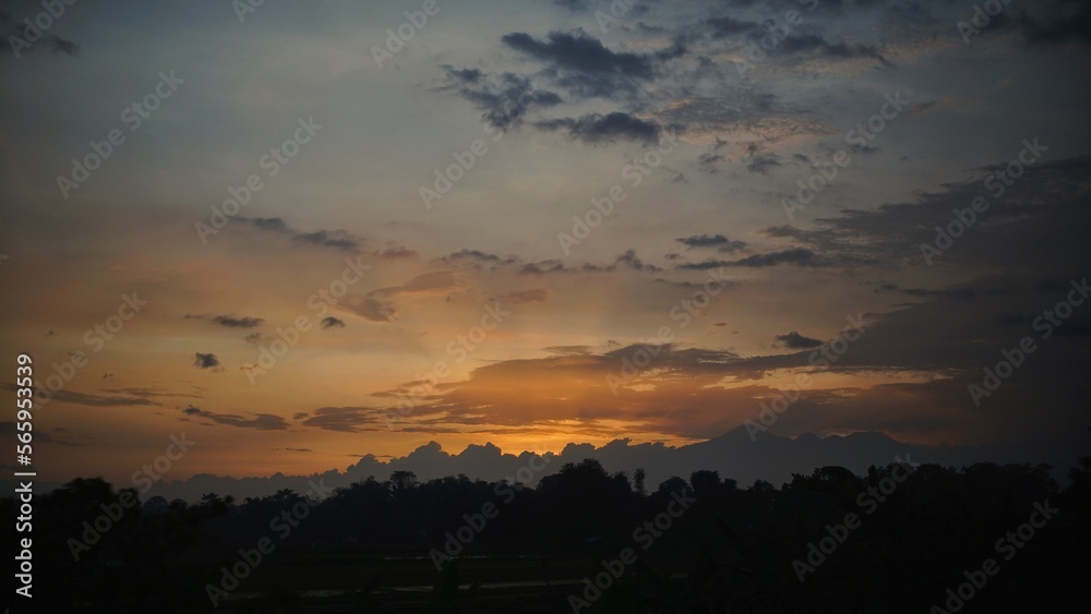 Obraz premium sunset in the sky