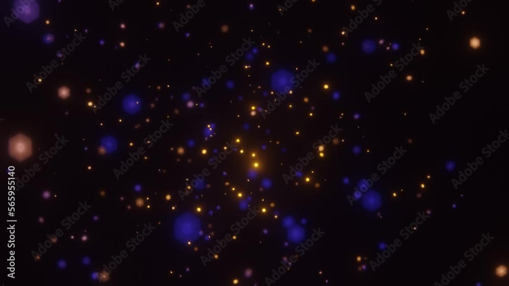 Abstract Particle Animation with glowing shapes and dynamic movement Abstract Particle Animation with glowing shapes and dynamic movement
