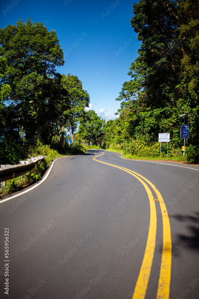 Road to Hāna, Straße nach Hana, Hawaii, Maui, schönste Straße mit vielen Sehenswürdigkeiten entlang der Küste von Maui