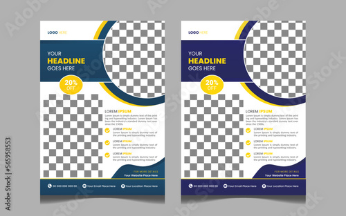 Creative and modern education admission flyer poster template,
Creative style admission flyer template for school, college, university, 
coaching center vector design,a bundle of 2 templates of a4 fly