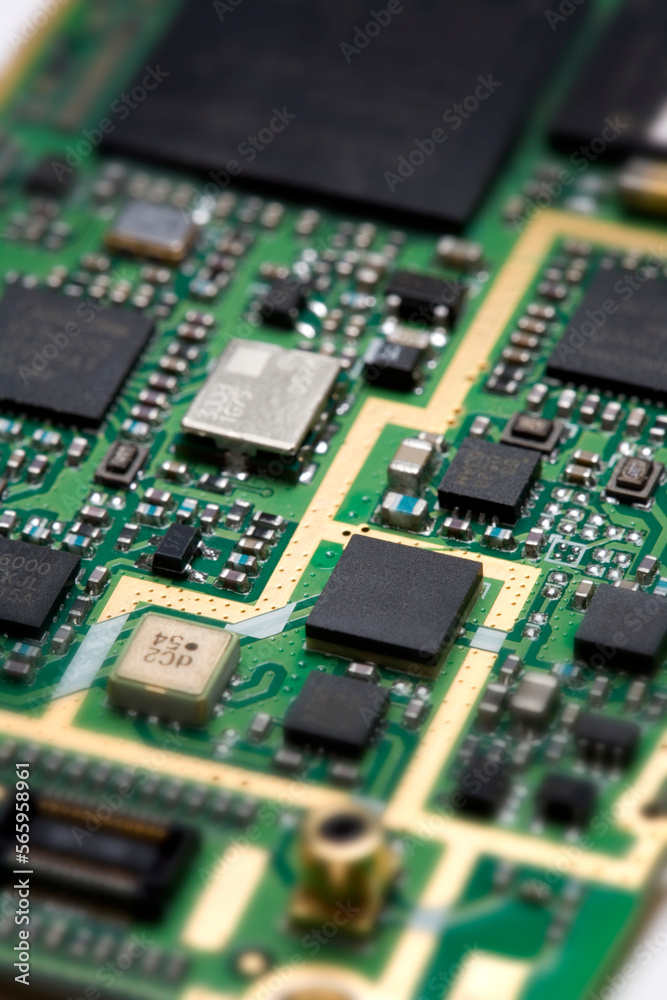 Close up of a circuit board. Close up of a circuit board.