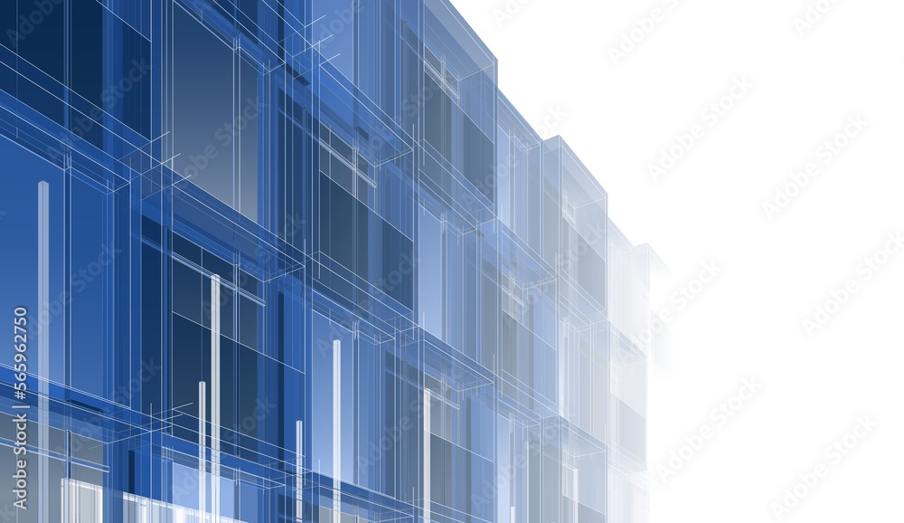 Abstract modern architecture 3d rendering Abstract modern architecture 3d rendering