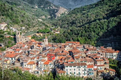 Panorama di Isolabona con Apricale sullo sfondo © robertasala