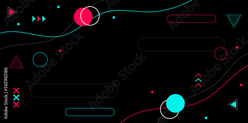 Abstract background  copy space design with social media colors