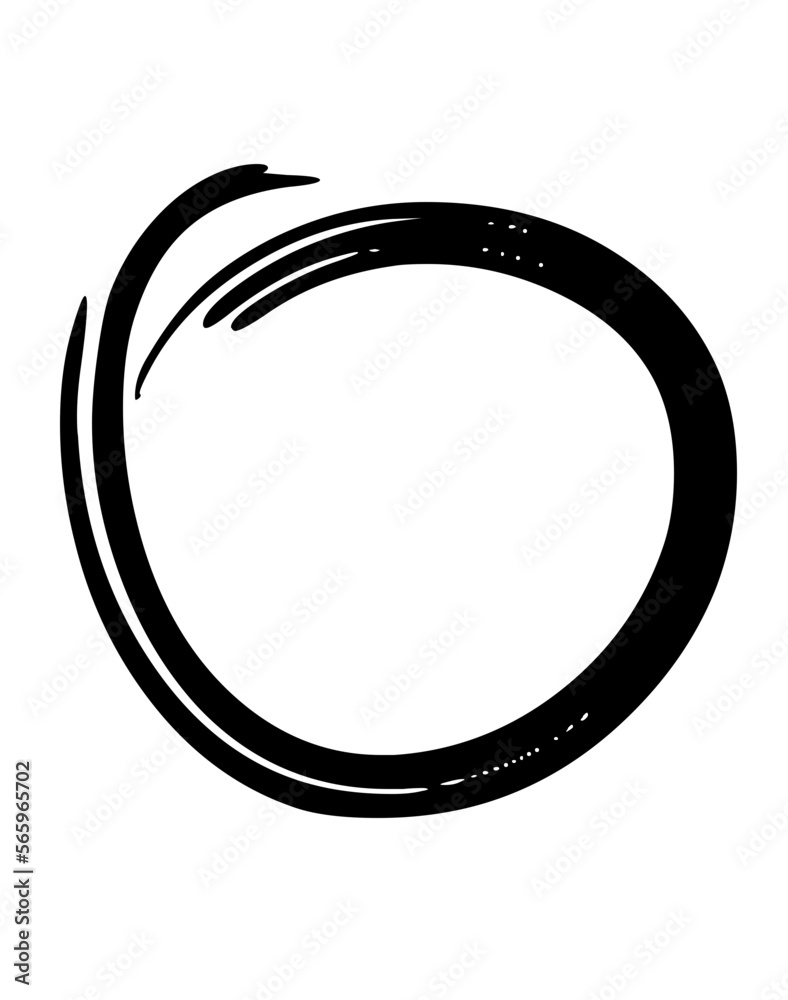 Graphic Messy Rough Ring Circle Graphic Messy Rough Ring Circle