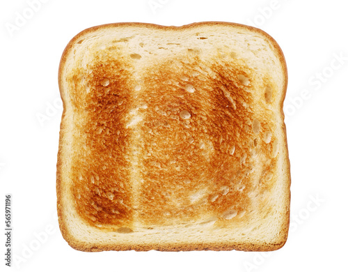 Photo Slice of delicious toasted bread cut out