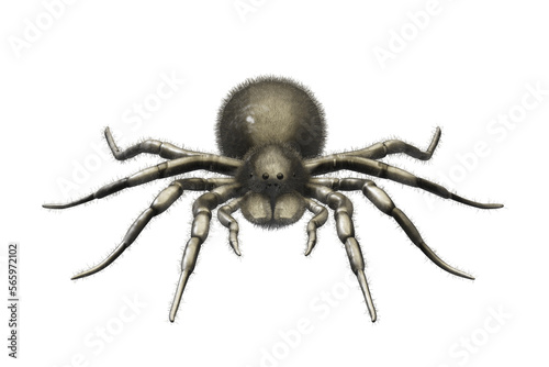 3d rendered of Spider Tarantula. Largest spider in terms of leg-span is the giant huntsman spider