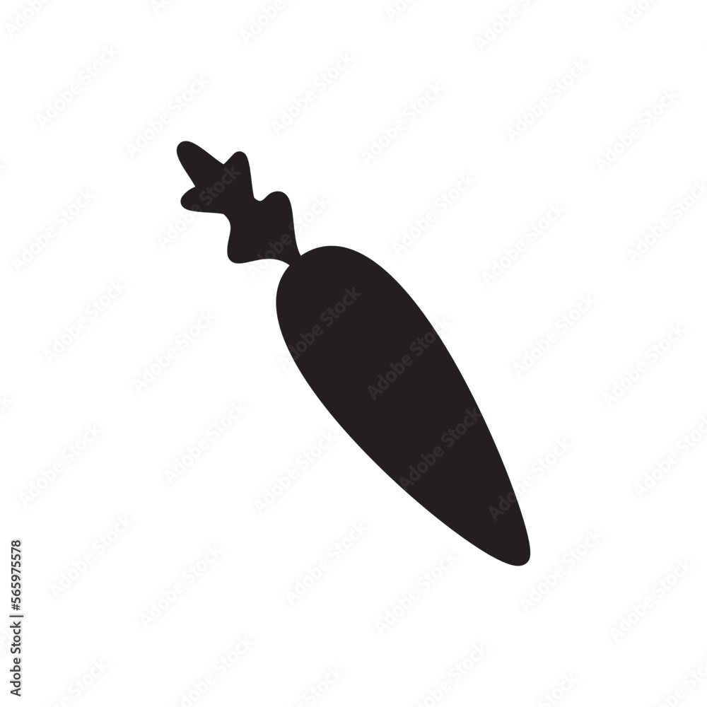 Carrot icon vector logo design template Carrot icon vector logo design template