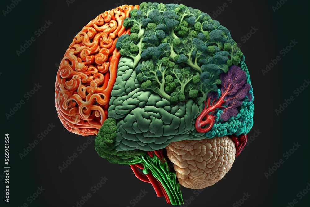 the human brain is shown with all the different parts of the brain and