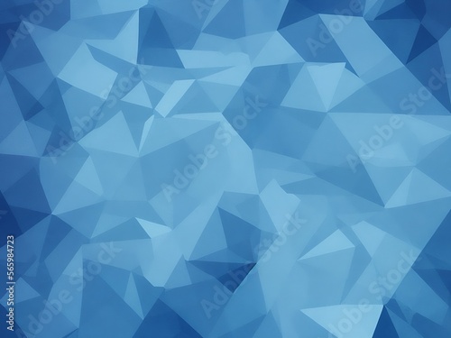 Blue icy background, geometry shapes patterns design