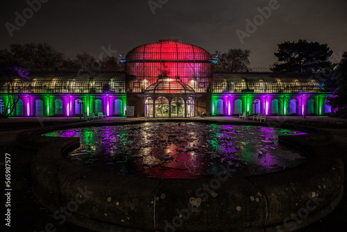 Frankfurt - Winterlichter Palmengarten Haupteingang