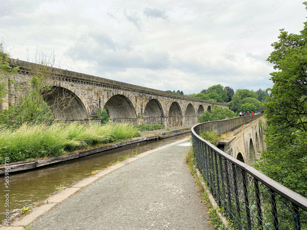 A view of the Chirk Aqueduct A view of the Chirk Aqueduct