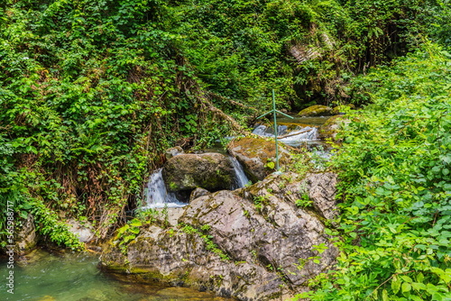 waterfall in Kintrishi National Park, Georgia photo