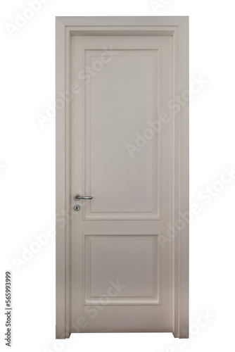 Fototapeta Naklejka Na Ścianę i Meble -  Image of a white door. concept of new business opportunities and choices