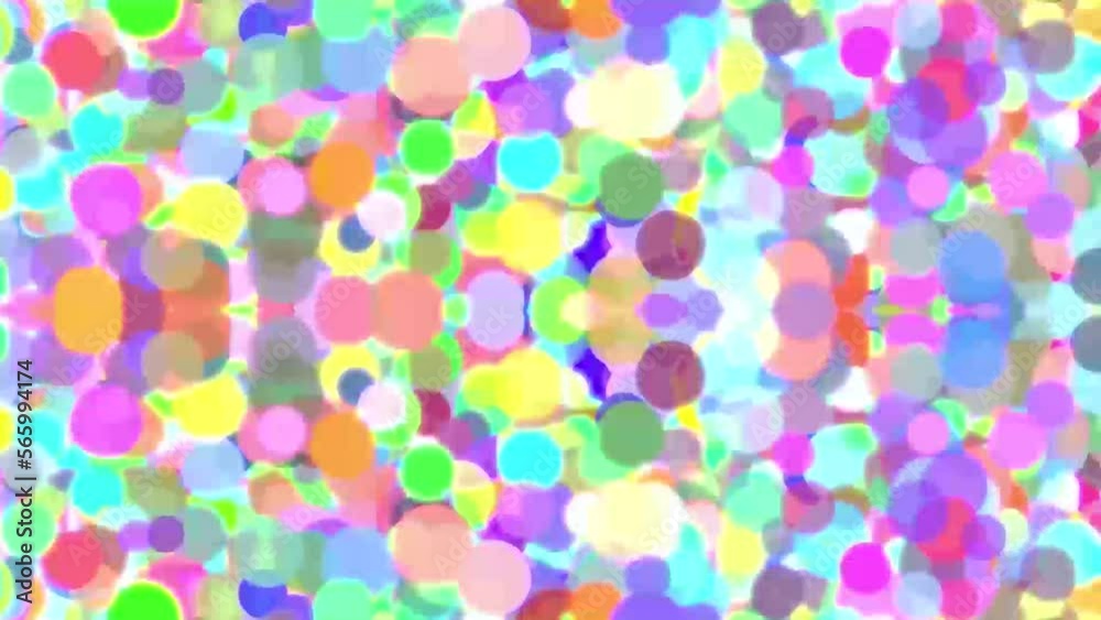 Colourful Dots  Happy Background Digital Rendering
