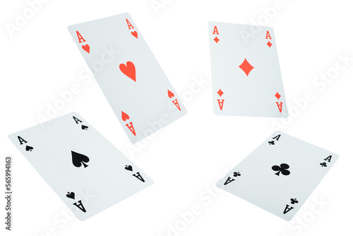 Poker playing cards. gambling and betting concept