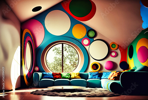 A luxury modern stylish living-room - generative ai