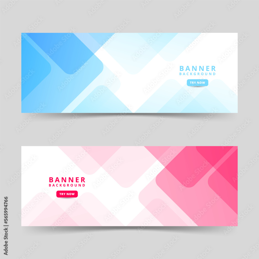Fototapeta premium banner background. full color, gradation, collection set