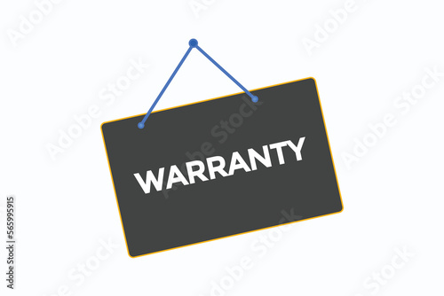 warranty button vectors.sign label speech bubble warranty 