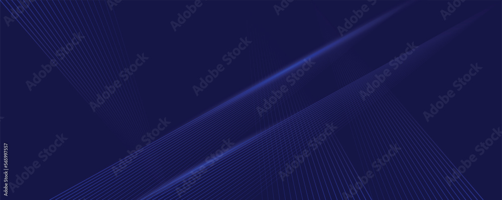 Background design with diagonal dark blue stripes pattern, technological design lines