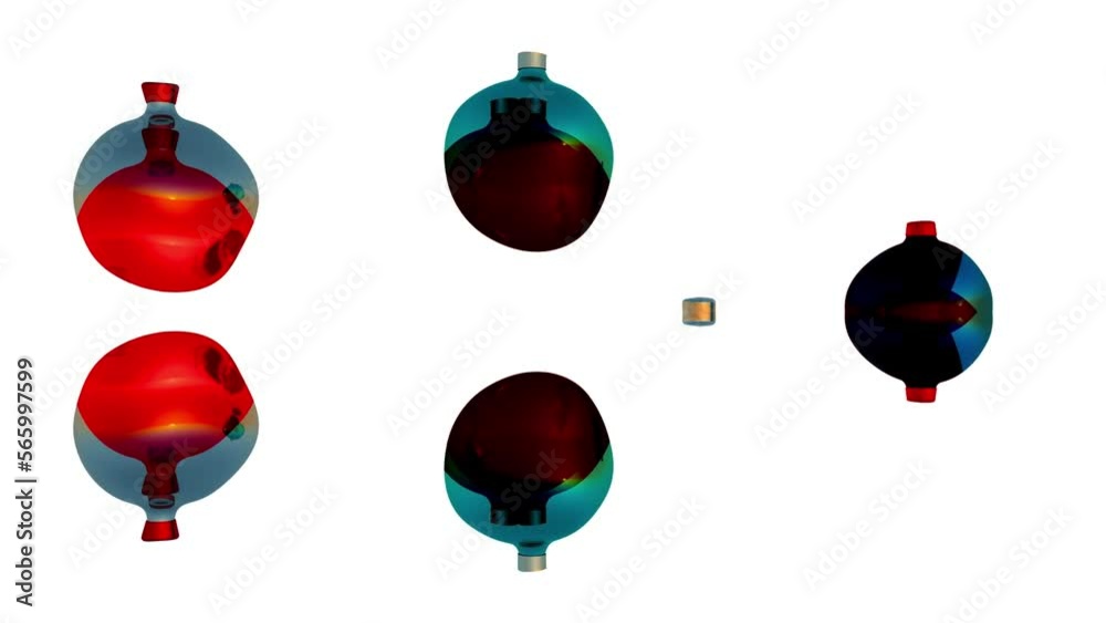Christmas Bauble Party Decoration 3D Rendering