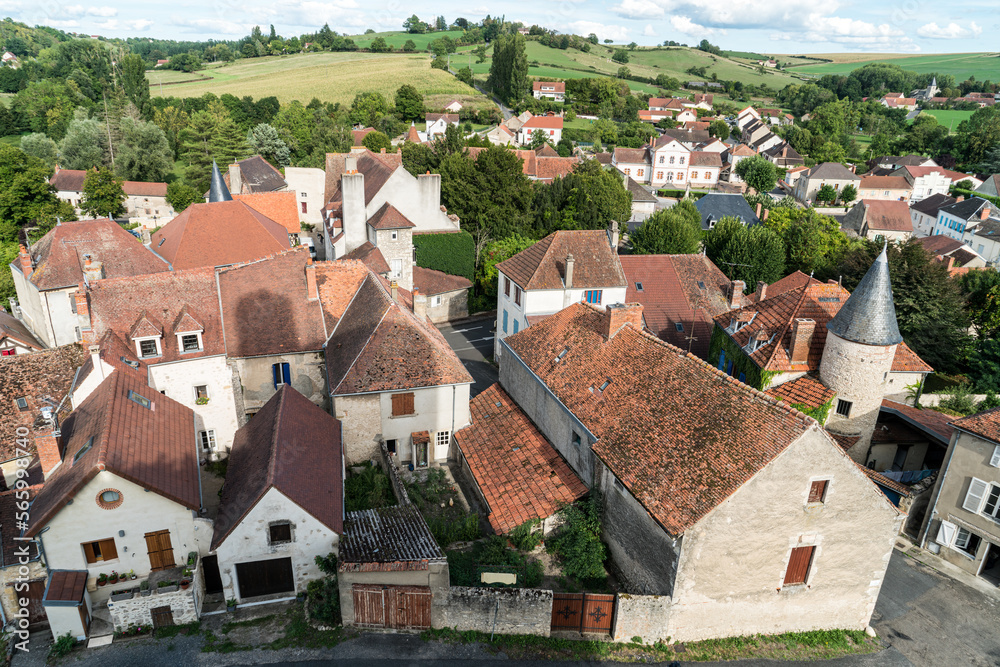 Medieval village of Billy, France