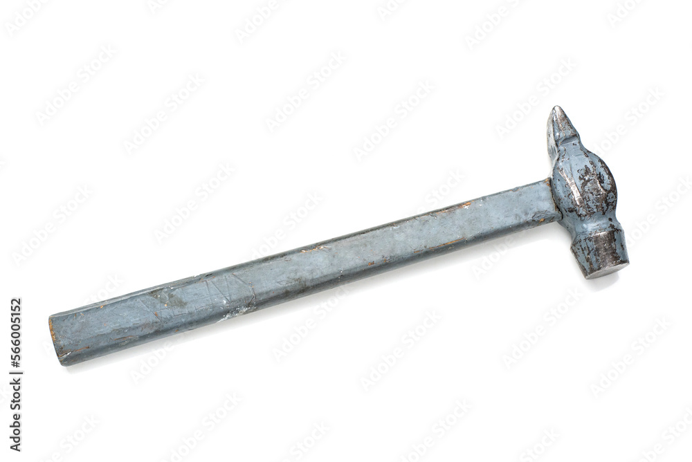 Old hammer on white background, isolated Old hammer on white background, isolated