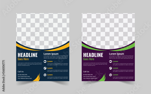 The Best Medical Flyer Template Design. Healthcare Flyer Layout with Blue Accents, Abstract vector layout background set. Flyer Layout with organic poster flyer template brochure cover design layout 