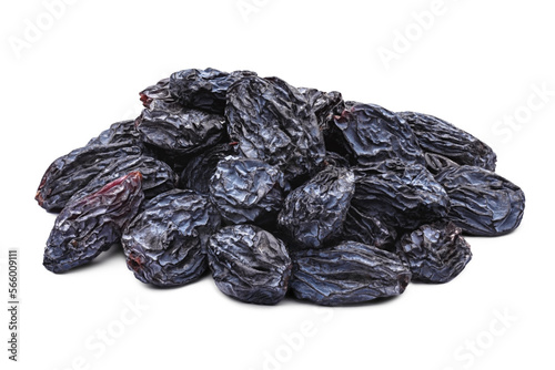Dark blue natural seedless raisins (Isabella, Zante Currant, Uzum). Sun-dried untreated grape isolated png photo