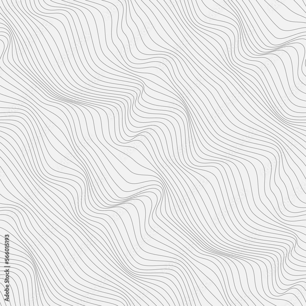 Relief black and white background with optical illusion of distortion.